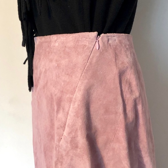 Danier Dusty Rose Suede Skirt - Picture 7 of 8